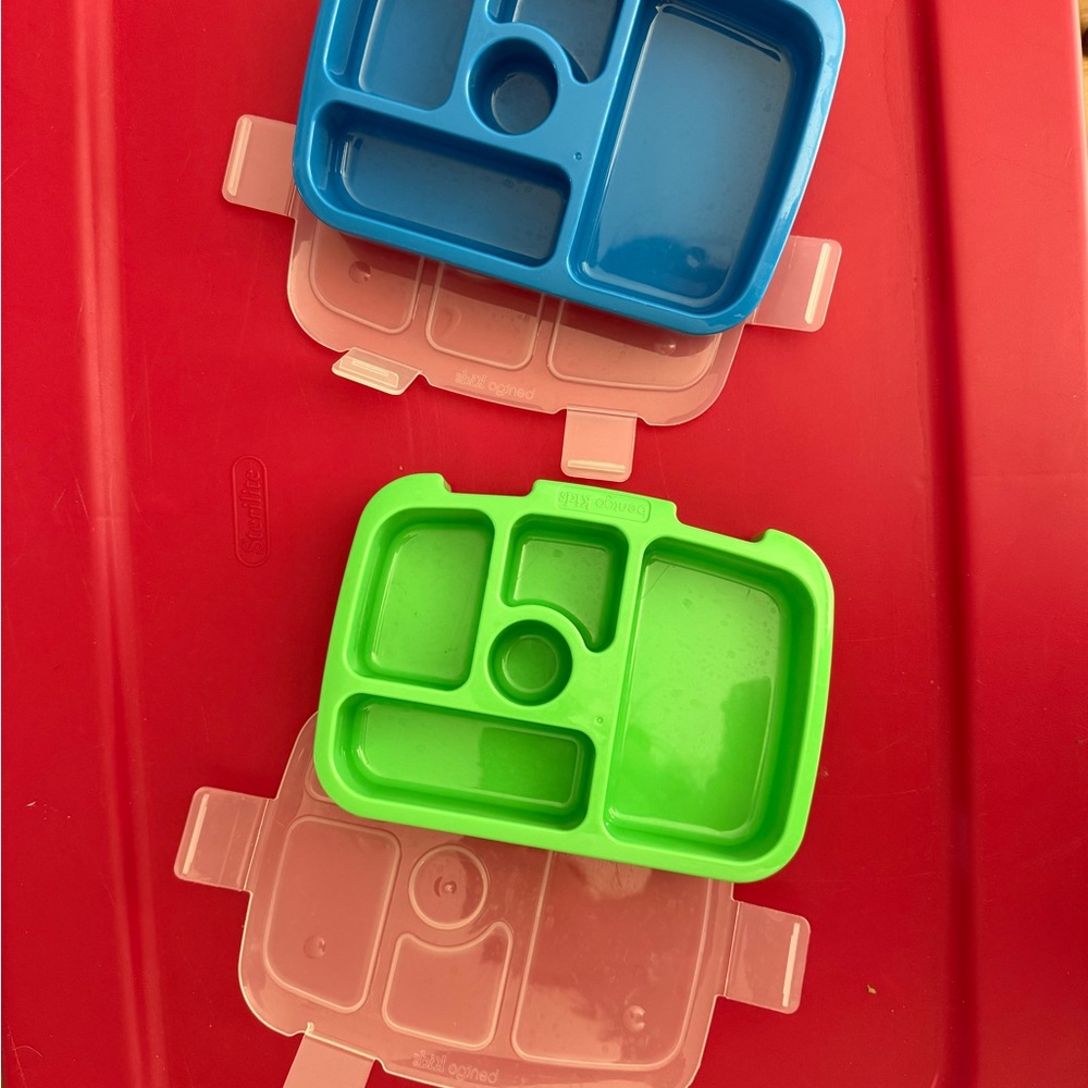 Two Bentgo Kids Trays with Lids